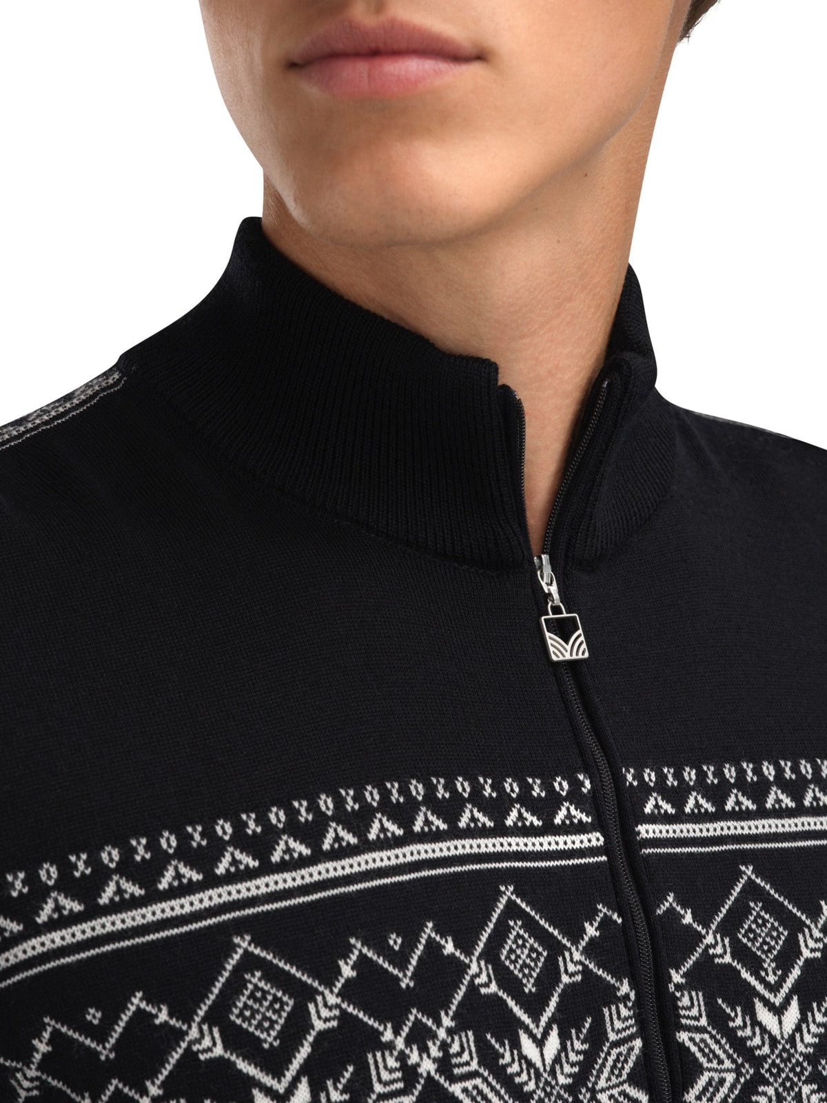 Dale of Norway Liaset Men's Sweater Black Offwhite