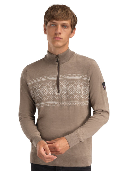 Dale of Norway Liaset Men's Sweater Mountainstone Off White