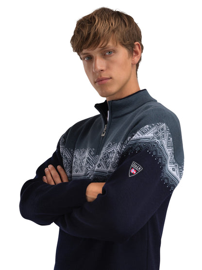 Dale of Norway Moritz Men's Sweater Navy Steel Ice Blue