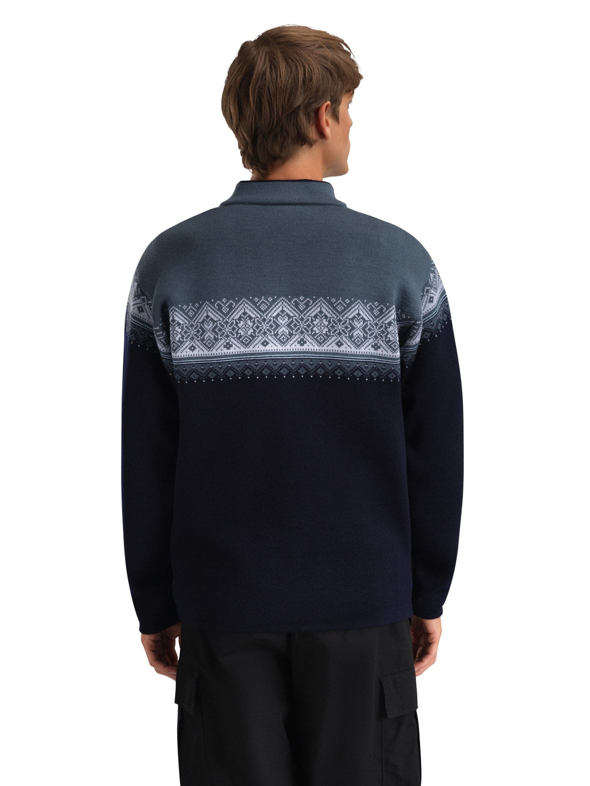 Dale of Norway Moritz Men's Sweater Navy Steel Ice Blue