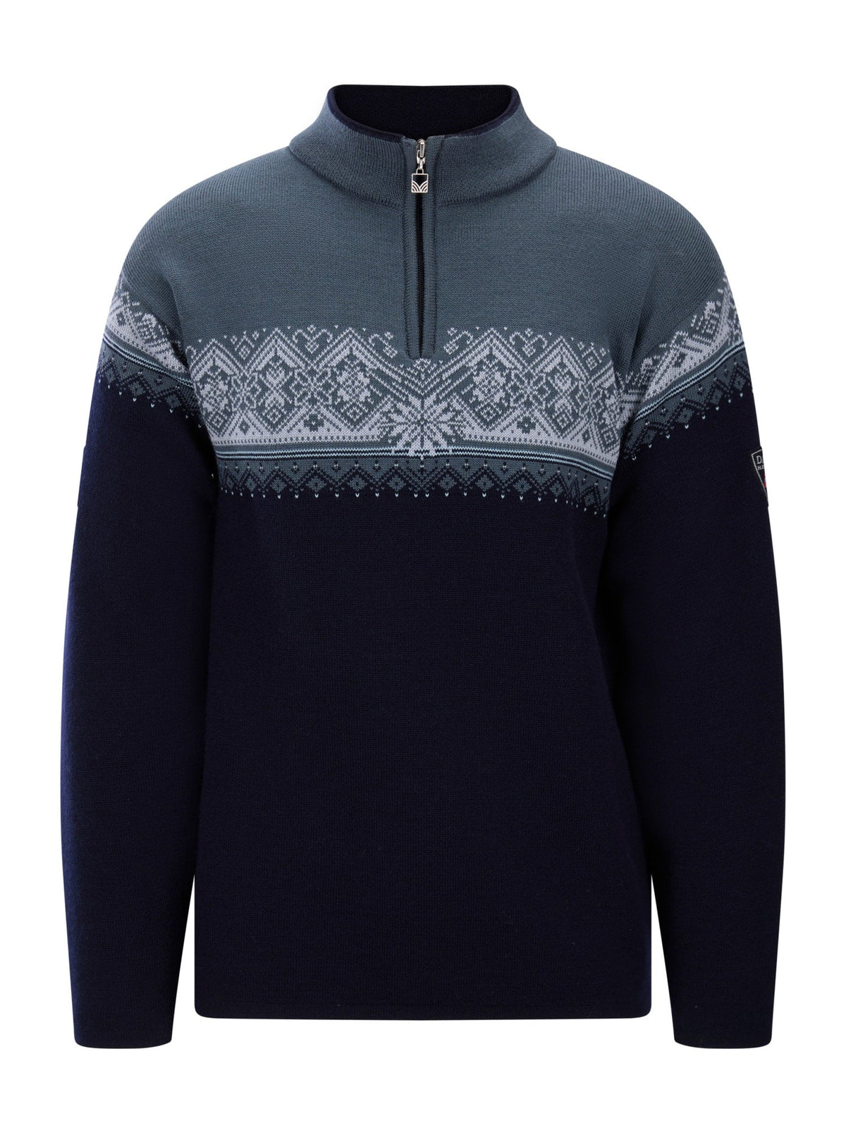 Dale of Norway Moritz Men's Sweater Navy Steel Ice Blue