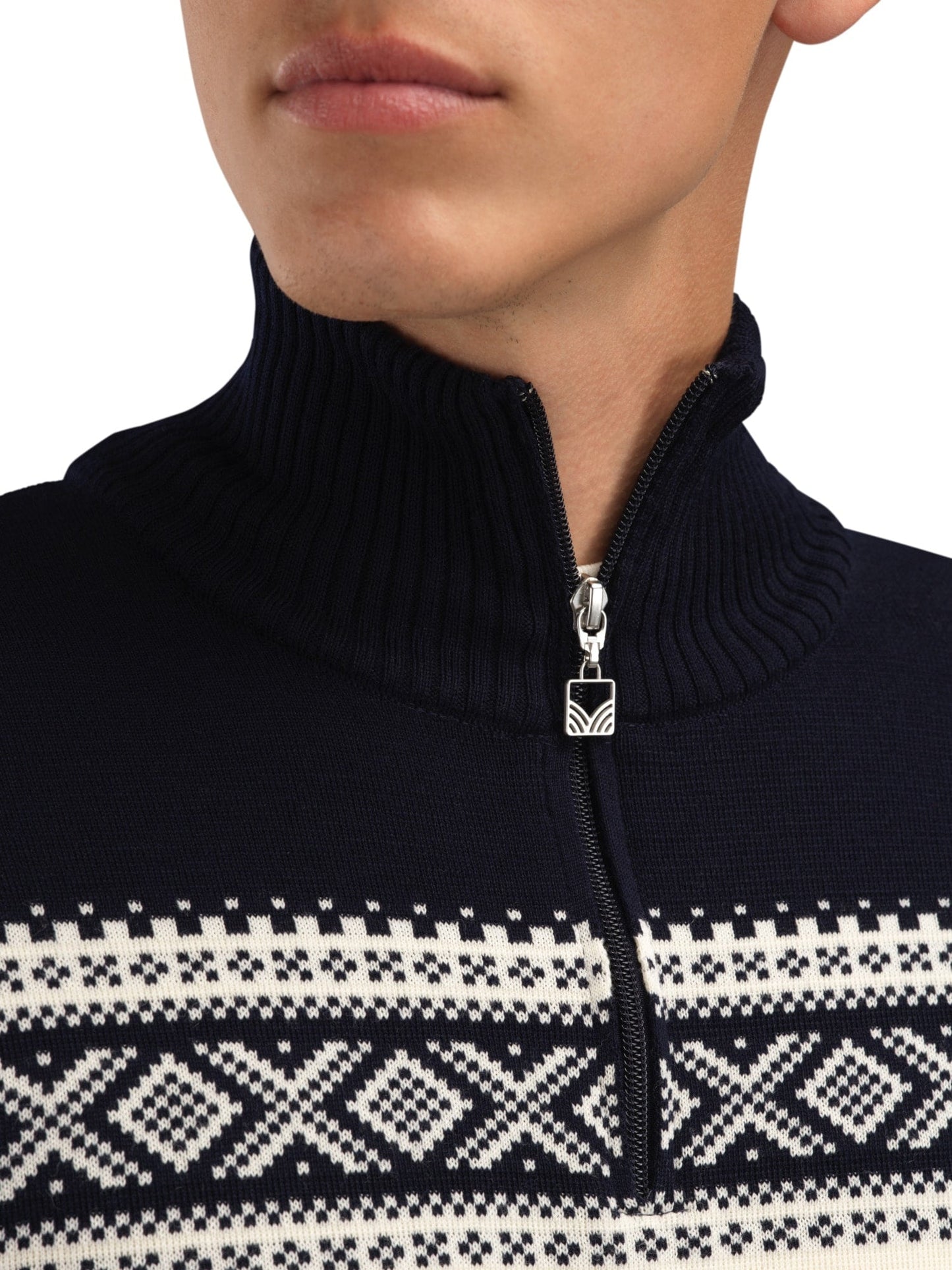 Dale of Norway Dalestølen men’s merino wool sweater Offwhite Navy