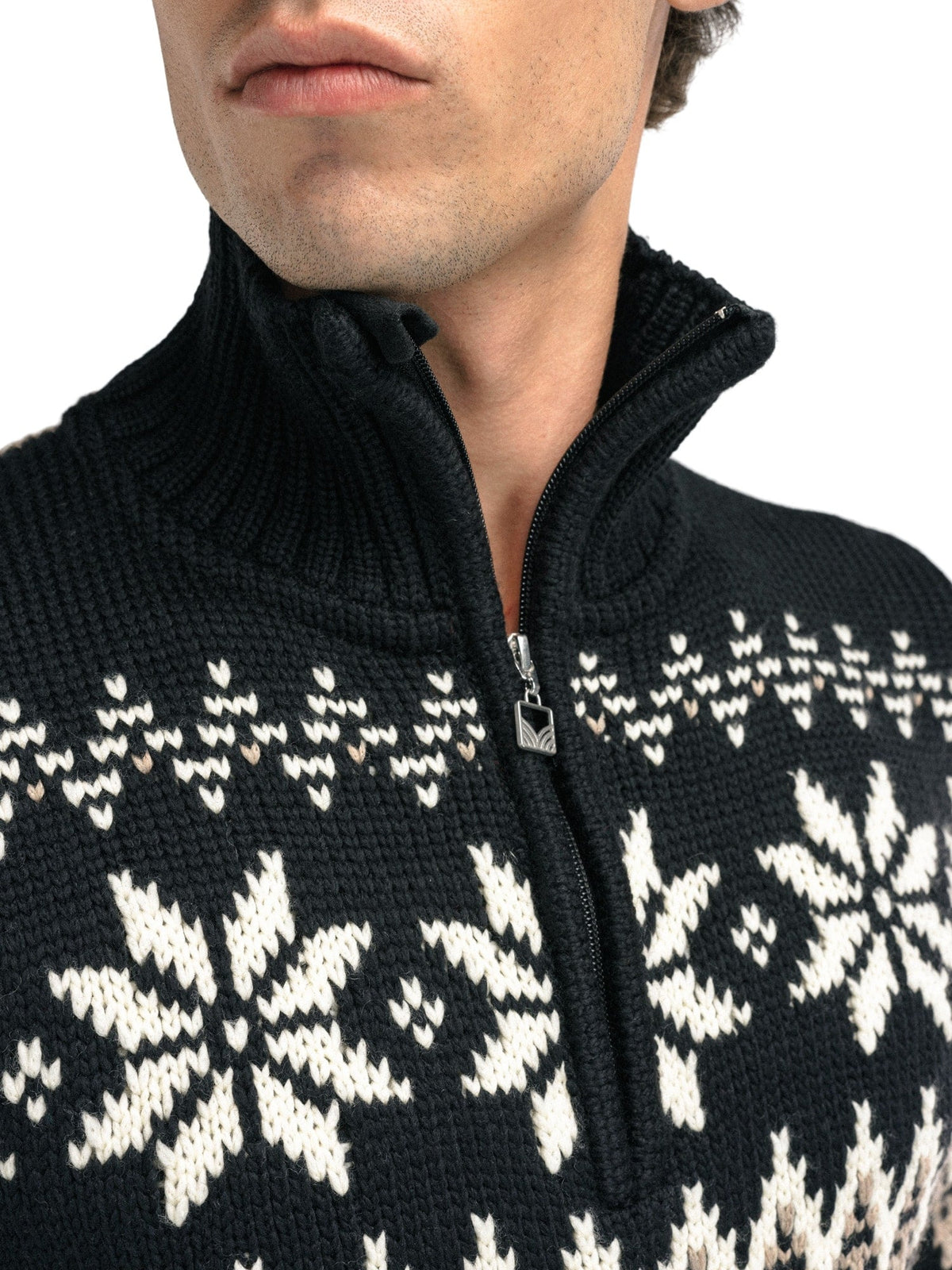 Dale of Norway Myking Masc Sweater Black Brown Offwhite