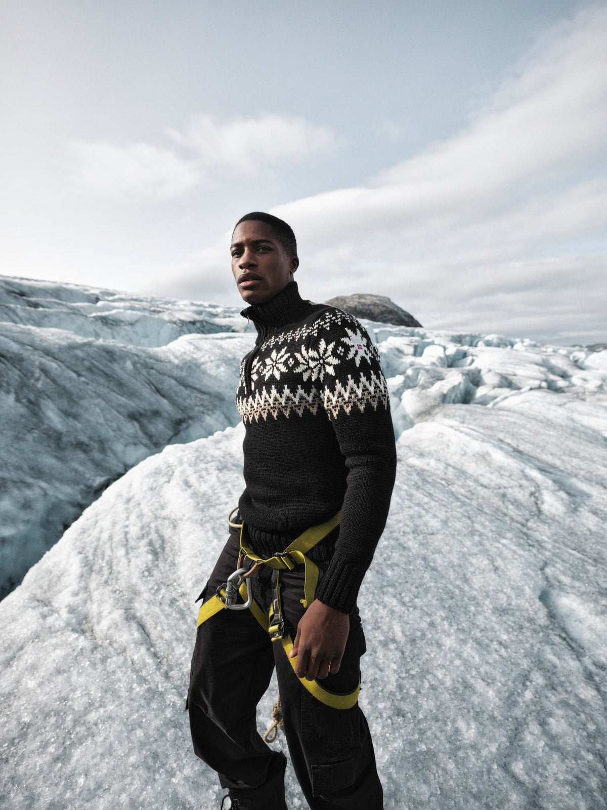 Dale of Norway Myking Masc Sweater Black Brown Offwhite