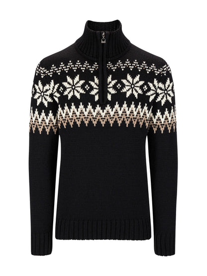 Dale of Norway Myking Masc Sweater Black Brown Offwhite