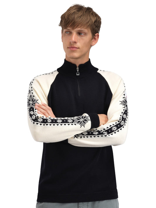 Dale of Norway Geilo Masc Sweater Black Offwhite