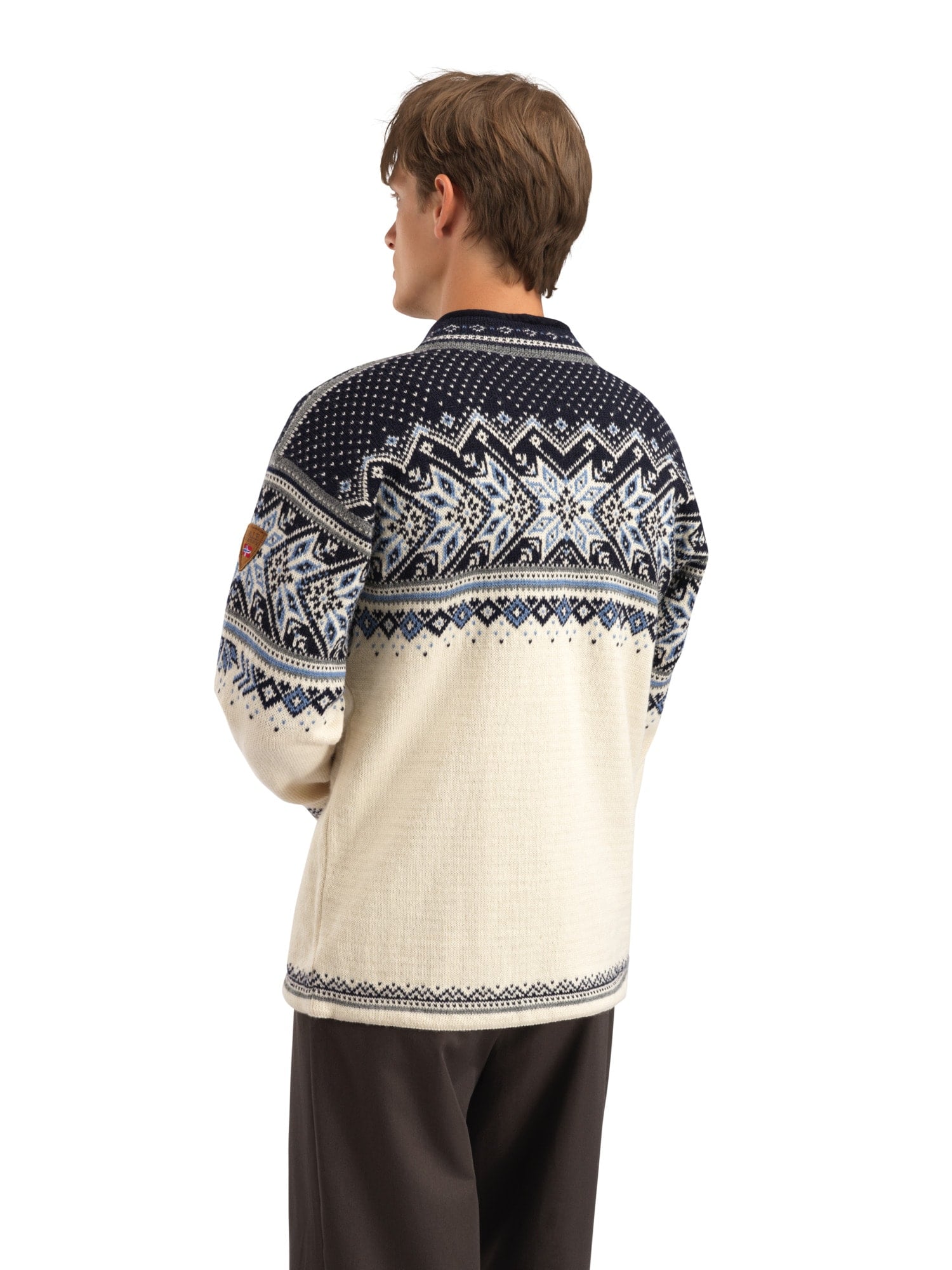 Dale of Norway Vail Masc Sweater Offwhite Smoke Midnightnavy
