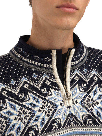 Dale of Norway Vail Masc Sweater Offwhite Smoke Midnightnavy