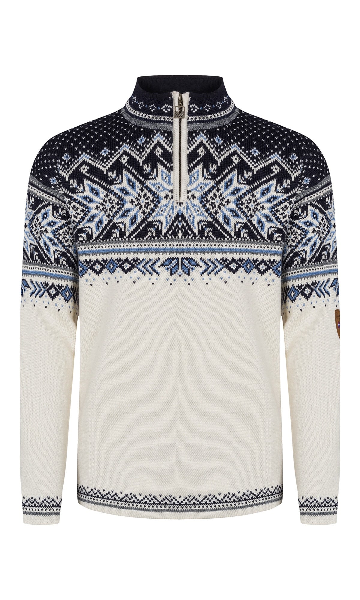 Dale of Norway Vail Masc Sweater Offwhite Smoke Midnightnavy
