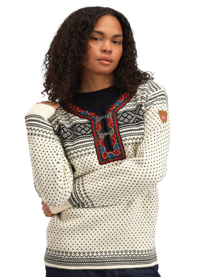 Dale of Norway Setesdal Unisex Sweater - Norwegian Wool OFFWHITE BLACK