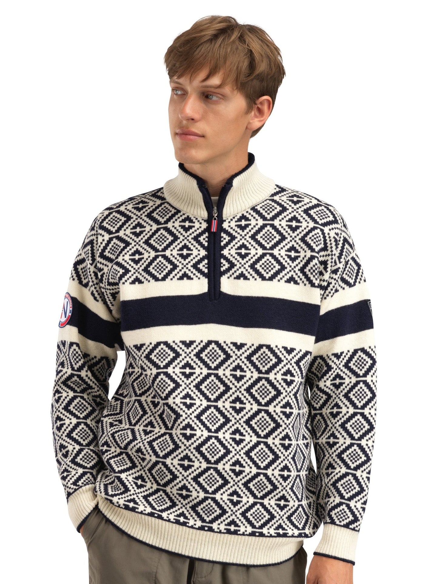 Dale of Norway Team Norway Cortina Masc Sweater Navy Offwhite