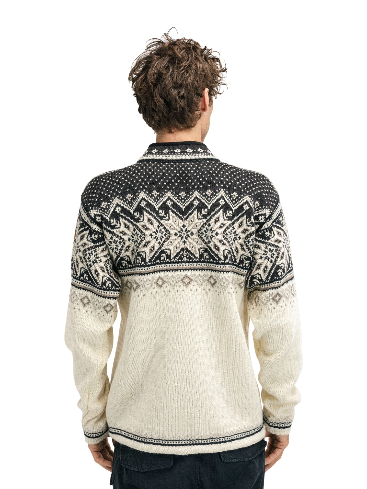 Dale of Norway Vail Masc Sweater Offwhite Coffee Sandstone