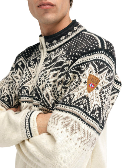Dale of Norway Vail Masc Sweater Offwhite Coffee Sandstone