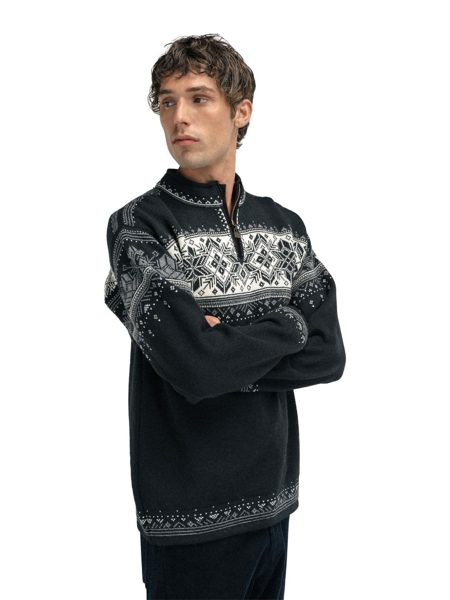 Dale of Norway Blyfjell Sweater Black smoke Offwhite Lgtcharco