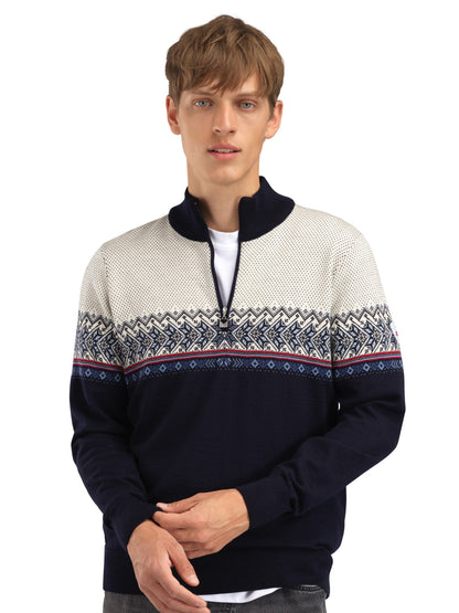 Dale of Norway Hovden Men’s Sweater - Merino Wool NAVY BLUESHADOW INDIGO