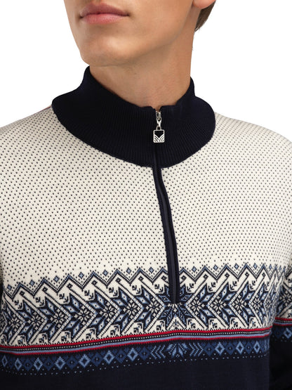 Dale of Norway Hovden Men’s Sweater - Merino Wool NAVY BLUESHADOW INDIGO