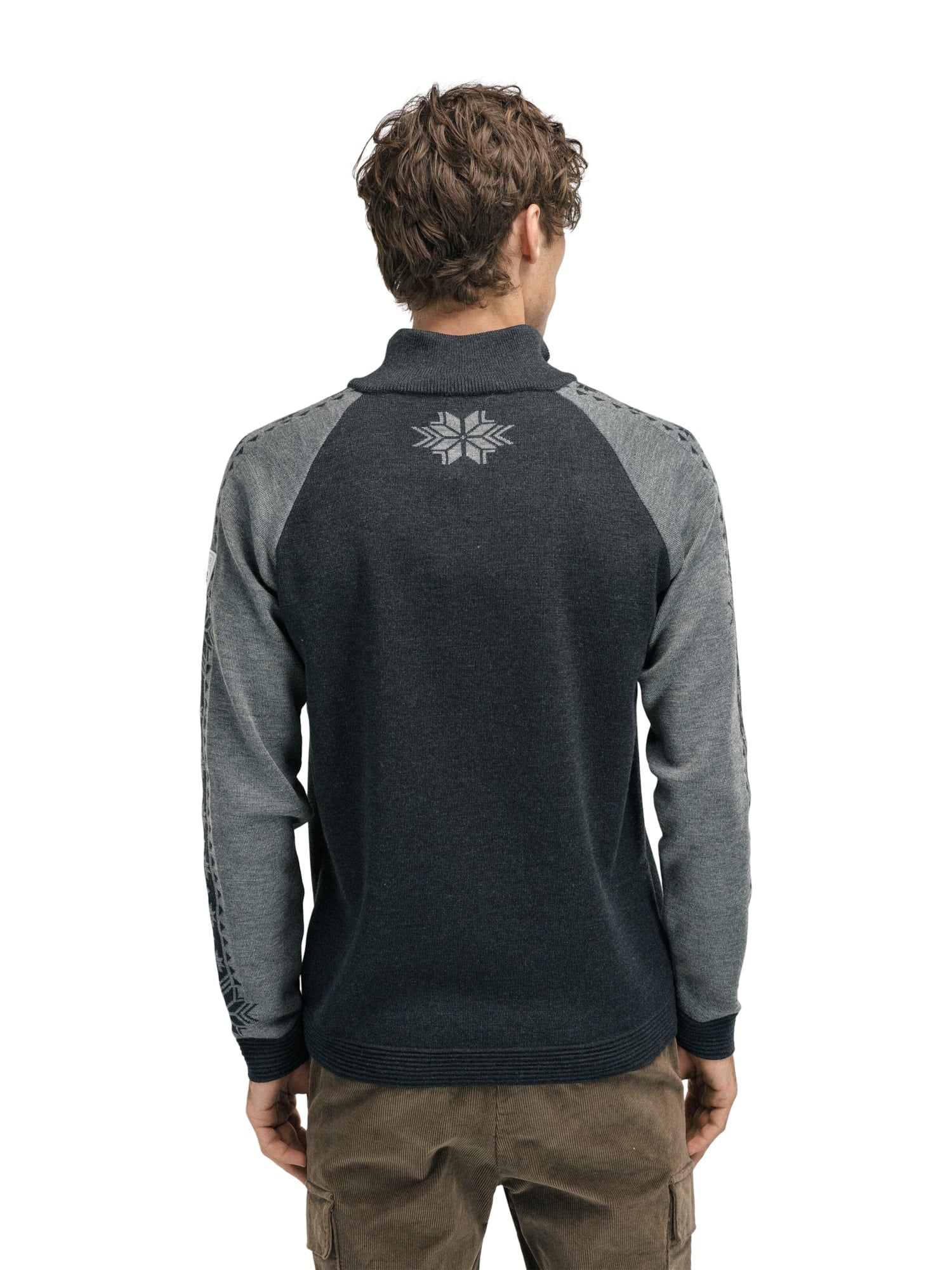Dale of Norway Geilo Men’s Sweater - Merino Wool DARK CHARCOAL SMOKE