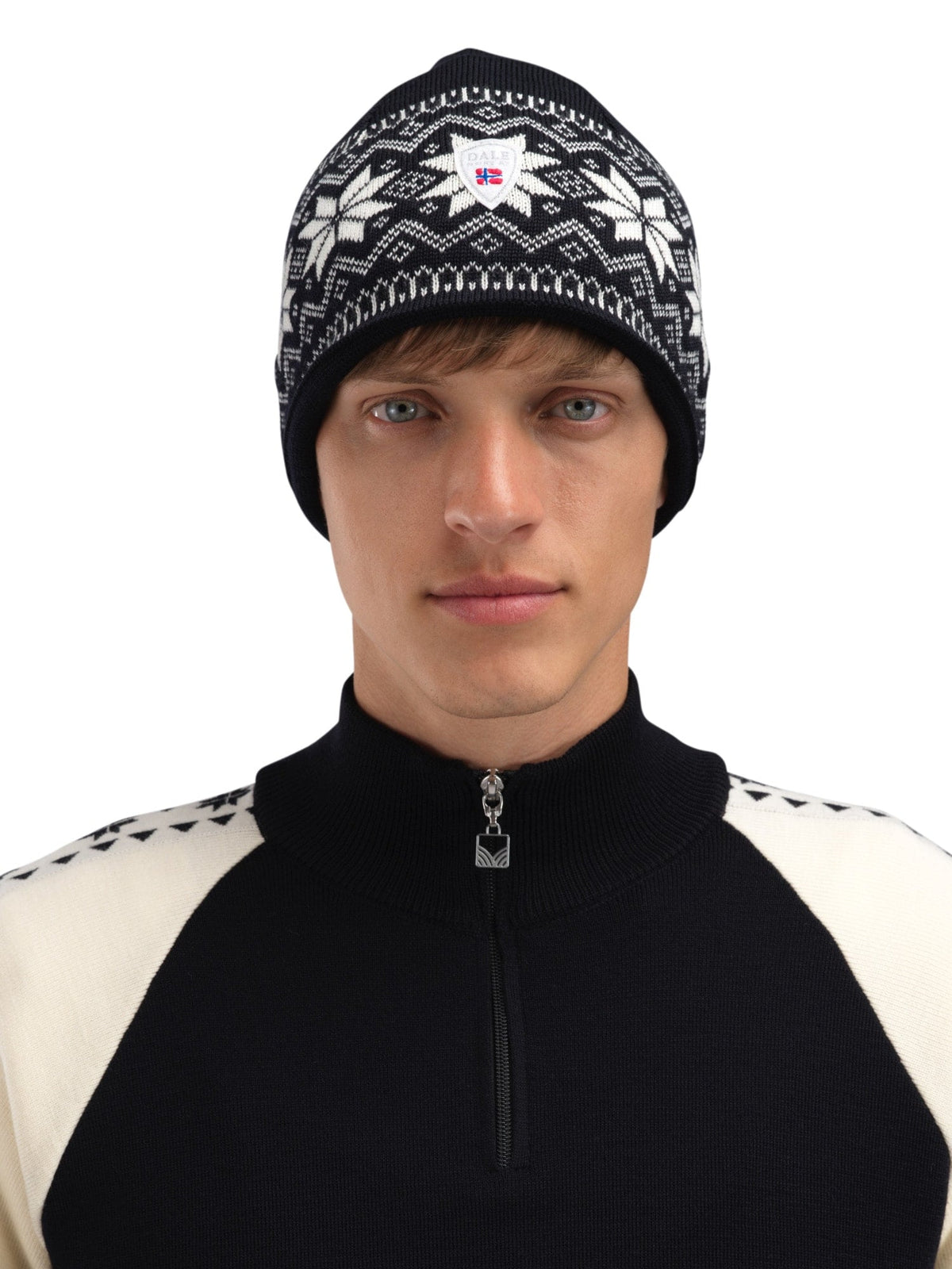 Dale of Norway Garmisch Hat - Merino Wool Black White